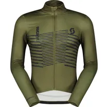 Pyöräilypaita Miesten Scott RC Team Warm Graphics LS Fir Green