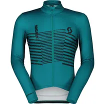 Pyöräilypaita Miesten Scott RC Team Warm Graphics LS Winter Green