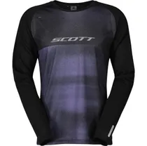 Pyöräilypaita Miesten Scott Trail Tuned LS Black/Swish Purple
