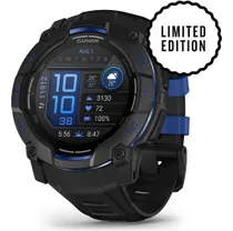 Tr&auml;ningsklocka Garmin Instinct 3 AMOLED 50mm Black/Blue
