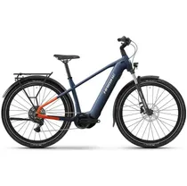 Elcykel hybrid Haibike Trekking 4 High Blue/Orange/Silver Glossy