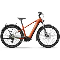 Elcykel hybrid Haibike Trekking 4 High Orange/Silver Glossy