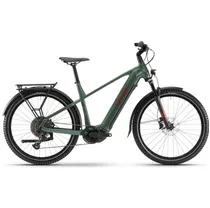 Elcykel hybrid Haibike Trekking 5 High Olive/Red Glossy