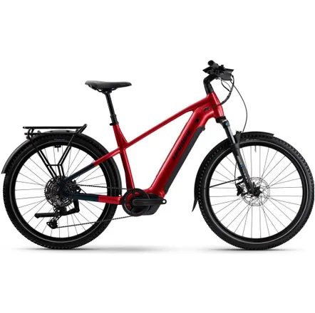 Elcykel hybrid Haibike Trekking 7 High Dynamite Red/Blue Glossy