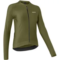GripGrab PACR Pitkähihainen naisten pyöräilypaita Olive Green