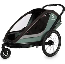 Cykelvagn Hamax Cocoon Twin 2 barn Green/Black