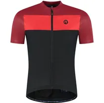 Cykeltröja Rogelli Core Block Jersey SS Men Black/Bordeaux/Red