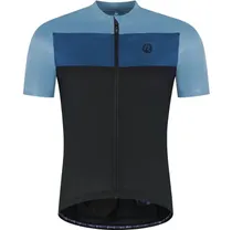 Cykeltröja Rogelli Core Block Jersey SS Men Black/Blue/Dark Blue