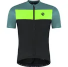 Cykeltröja Rogelli Core Block Jersey SS Men Black/Turquoise/Fluor Yellow