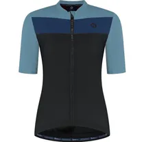 Cykeltröja Rogelli Core Block Jersey SS Women Black/Blue/Dark Blue