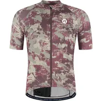 Cykeltröja Rogelli Essential Graphic II Jersey SS Men Taupe/Bordeaux
