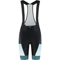 Cykelbyxor Rogelli Impress II Bib Short Women Black/Blue/Yellow