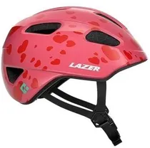 Cykelhjälm Barn Lazer Nutz 2.0 KinetiCore Grönt Spänne Little Hearts