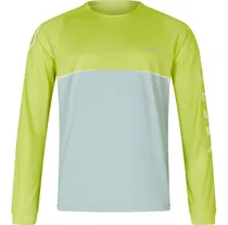 Cykeltröja Endura Core Printed L/S Tee Lime Green