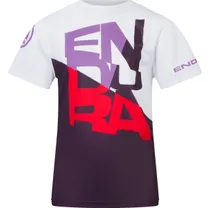 Cykeltr&ouml;ja Endura Barn SingleTrack Core Tee Aubergine