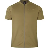 Cykeltröja Endura Loop S/S Zipped Jersey Tweed Green