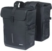 Pakethållarväska Basil Move Doublebag MIK 30L Black