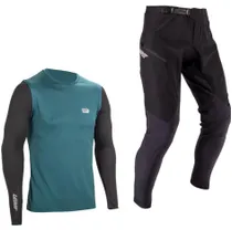 Cykelbyxor & Tr&ouml;ja Leatt Ride Kit MTB 1.0 Teal
