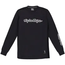 Py&ouml;r&auml;ilypaita Troy Lee Designs Skyline Long Sleeve Ride Tee Black