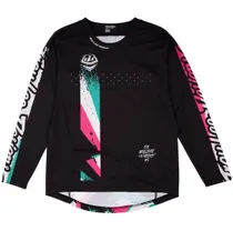Cykeltröja Troy Lee Designs Youth Sprint Jersey Black