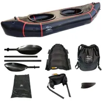 Kajakki Packraft Adventure Twin XL Musta