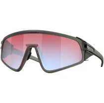 Cykelglas&ouml;gon Oakley Latch Panel Matte Grey Smoke/Prizm Snow Sapphire