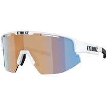 Pyöräilylasit Bliz Matrix Small Matte White-Coral/Orange Mirror Blue