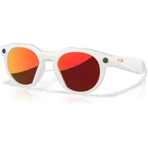 Solglas&ouml;gon Oakley Meta HSTN AI Smart Glasses Warm Grey/Prizm Ruby