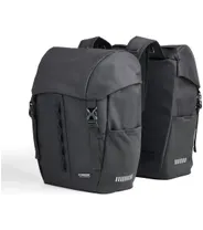 Pakethållarväska Trek Town dubbel sidoväska Black 17 l