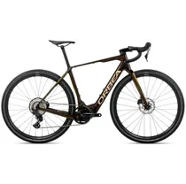 Gravel-s&auml;hk&ouml;py&ouml;r&auml; Orbea Denna M20 420Wh Caramel Carbon View/Metallic Gold