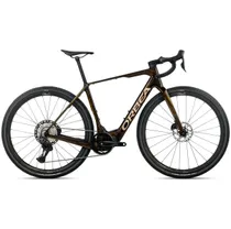 Gravel-s&auml;hk&ouml;py&ouml;r&auml; Orbea Denna M20i 420Wh XT Di2 Caramel Carbon View/Metallic Gold