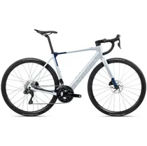 Elcykel Racer Orbea Gain M30i 353Wh 105 Di2 Halo Silver/Blue Carbon View
