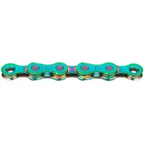 Kedja KMC Chain X12 Aurora Green WAXED 126L
