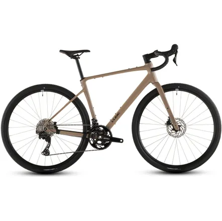 Gravelbike Cube Nuroad Race Cappuccino/Black