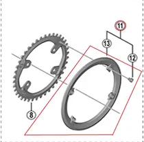 Shimano Cues Chain Guard w/ Screws 40T FC-U8000-1