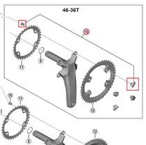 Shimano Dura-Ace Drevbultar FC-R9200 4st