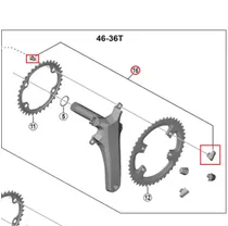Shimano Ultegra Drevbultar FC-R8100 4st