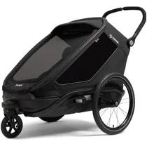 Py&ouml;r&auml;vaunu barn Hamax Outback Next Double Bicycle Trailer Black