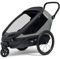 Py&ouml;r&auml;vaunu barn Hamax Outback Next Single Bicycle Trailer Green/Black