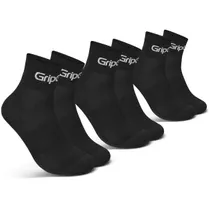 Cykelstrumpor GripGrab RIDE Low Cut Socks 3-Pack Black