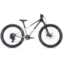 Barncykel Superior TEAM 24 Gloss Brushed Alu/Rainbow Black