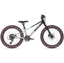 Barncykel Superior TEAM 20 Gloss Brushed Alu/Rainbow Black