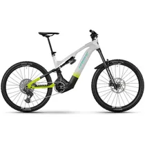 El MTB Haibike HYBE CF 11 Sparkling White/Splatter Black/Radiant Green