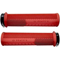 Cykelhandtag Peaty'S Monarch Knurl Thin 130 mm R&ouml;d