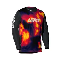 Cykeltr&ouml;ja Leatt Jersey MTB Gravity 4.0 L/S Jr Heatmap Red
