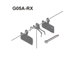 Bromsbelägg Shimano G05A-RX (1-par)