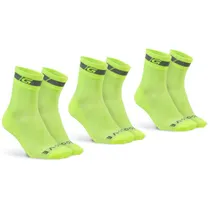 GripGrab Classic Regular Cut Sommarstrumpor 3-Pack Yellow Hi-Vis