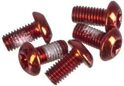 Skivbromsskruv TEC M5x10mm anodizerade röd