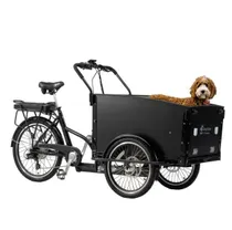 Lådcykel Cargobike Classic Dog Svart