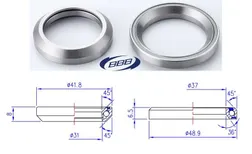 Laakeri BBB 41.8mm 45°X45° 51.8mm 45°X45° 2 Kpl